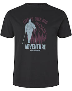 North 56°4 Adventure Print T-Shirt Schwarz